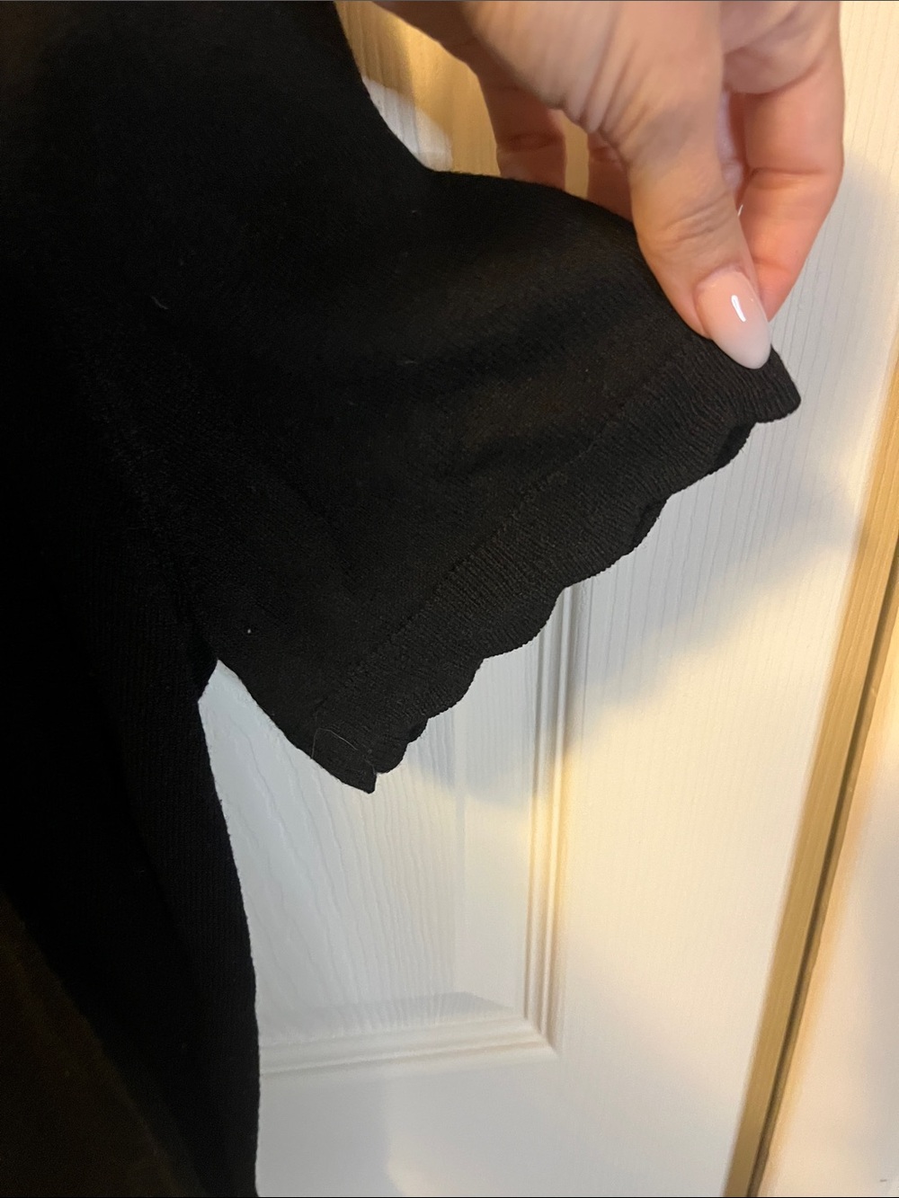 CeCe Black Short Sleeve Knit Tee - Picture 3 of 4